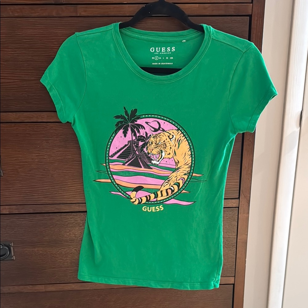 Guess Green Graphic T-Shirt